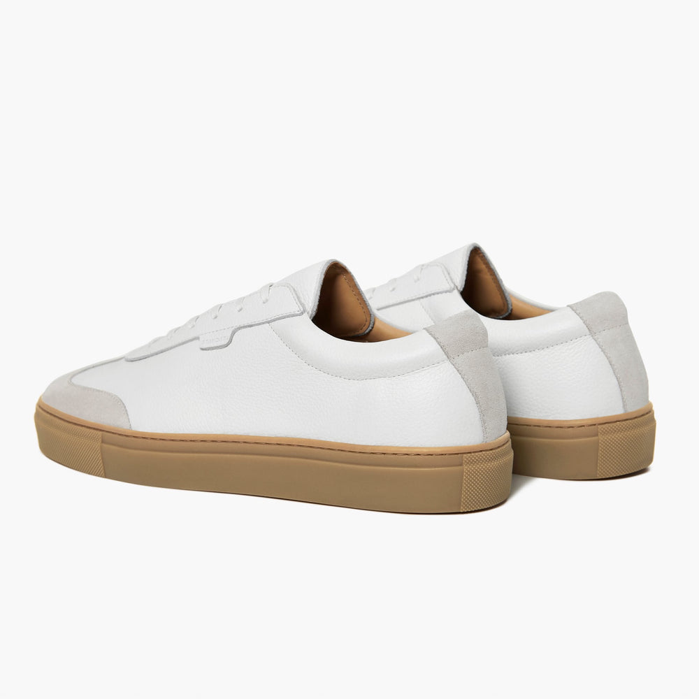 Uniform Standard Men's Series 3 minimalist leather sneaker in White handcrafted in Portugal