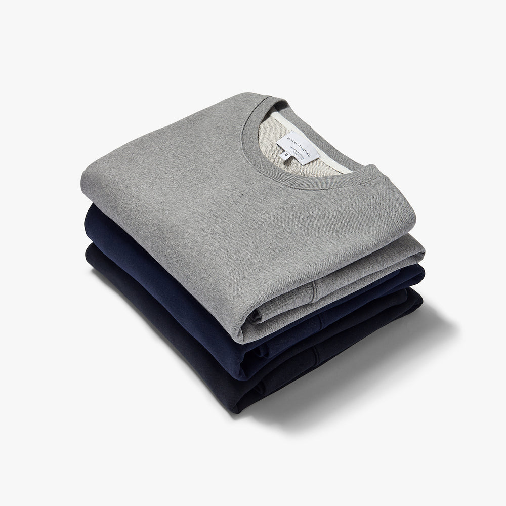 Uniform Standard Men's minimalist sweatshirt in Black designed in East London