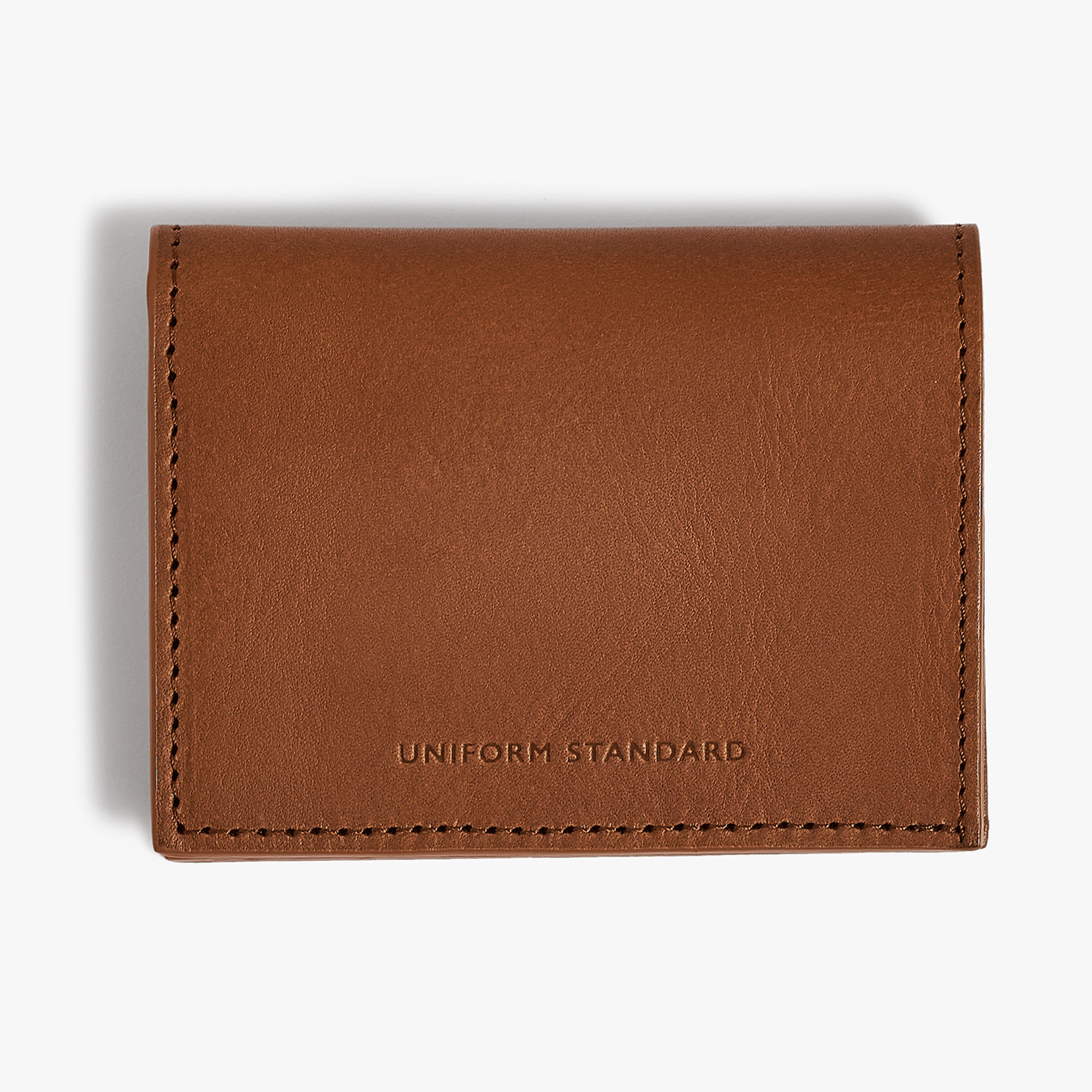 Leather Bill Fold Wallet Toffee