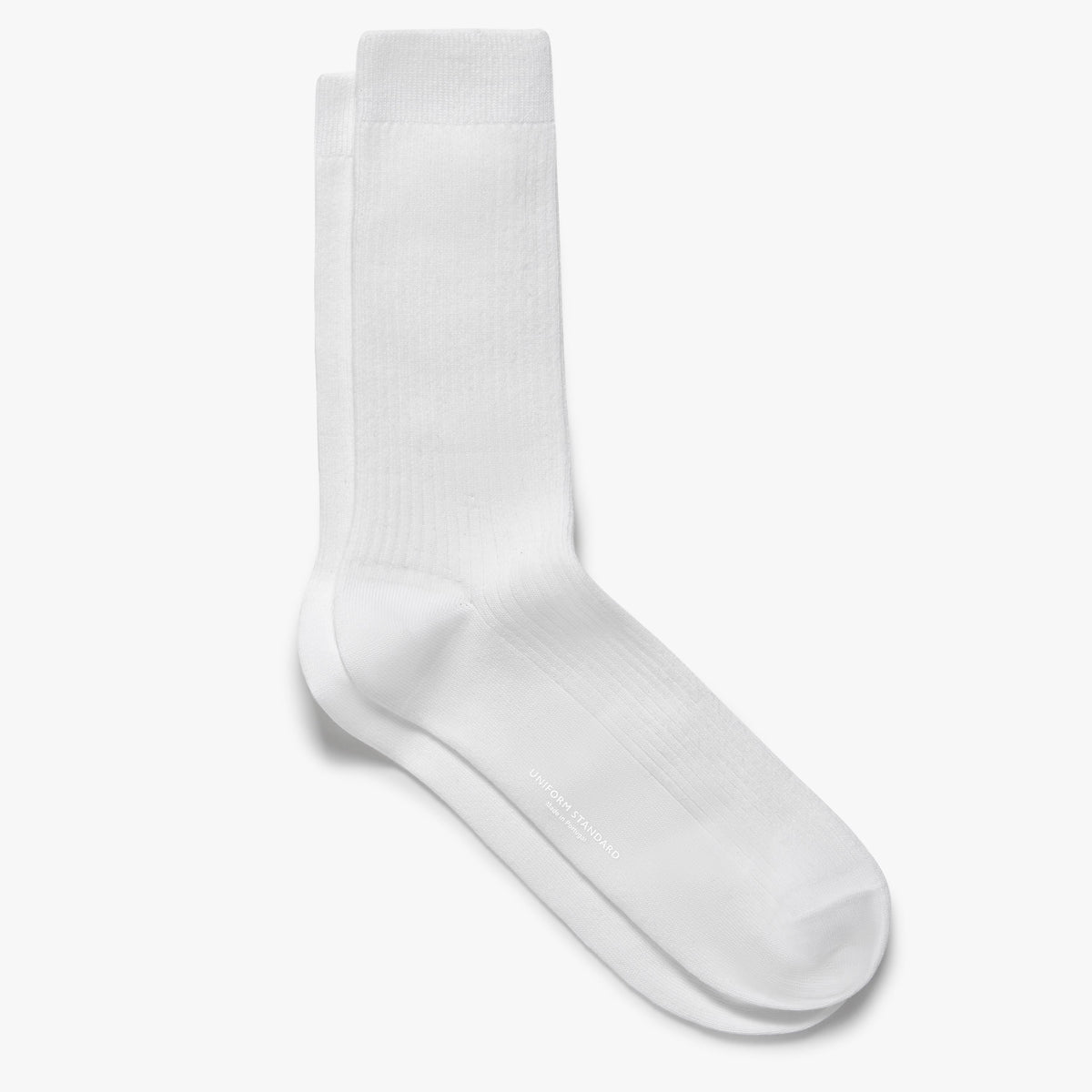 white dress socks Men's Organic Cotton Rib Socks White