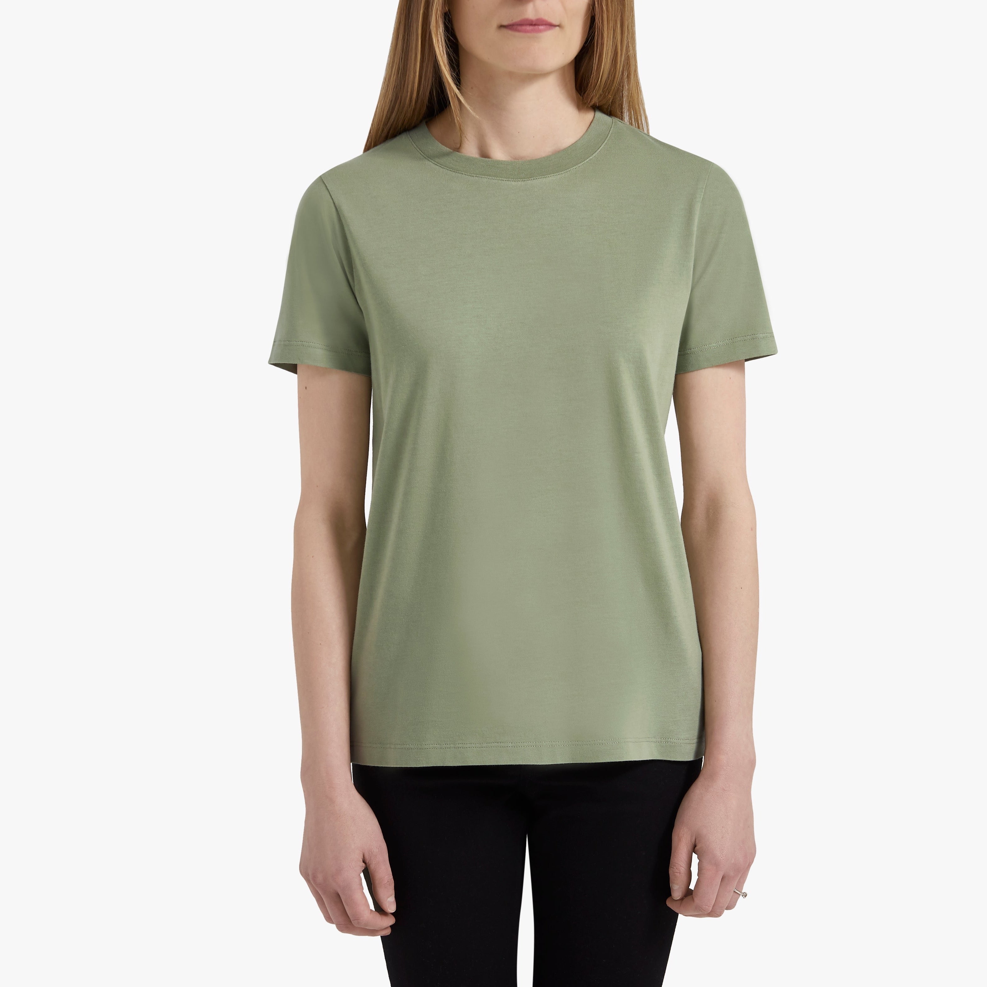 Supima Cotton T Shirt Womens Pistachio