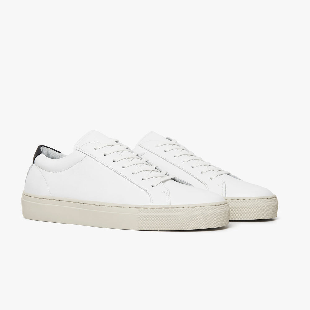 Uniform Standard Women's Series 1 minimalist leather sneaker in White handcrafted in Portugal