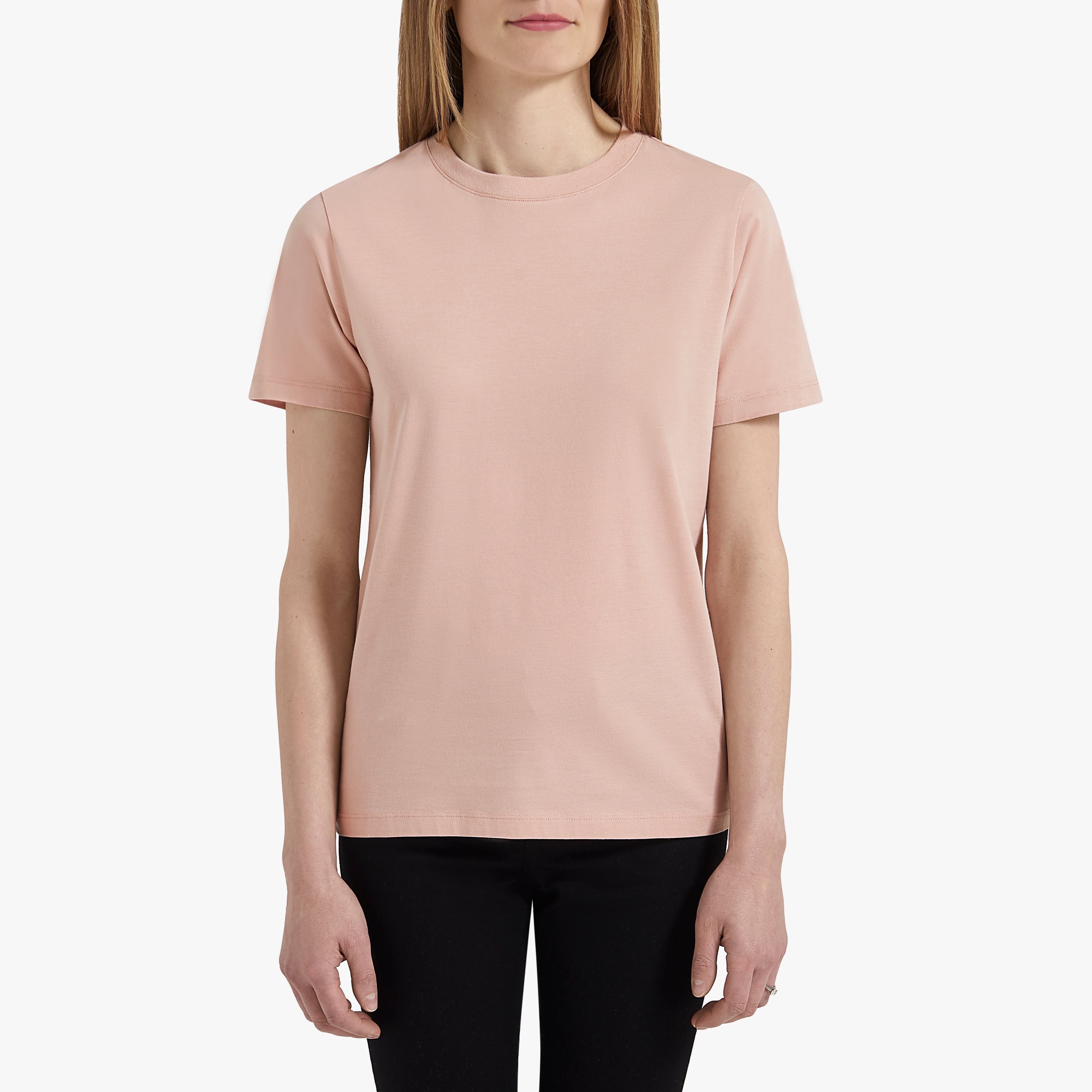 Supima® Cotton T-Shirt Womens Pink Sorbet