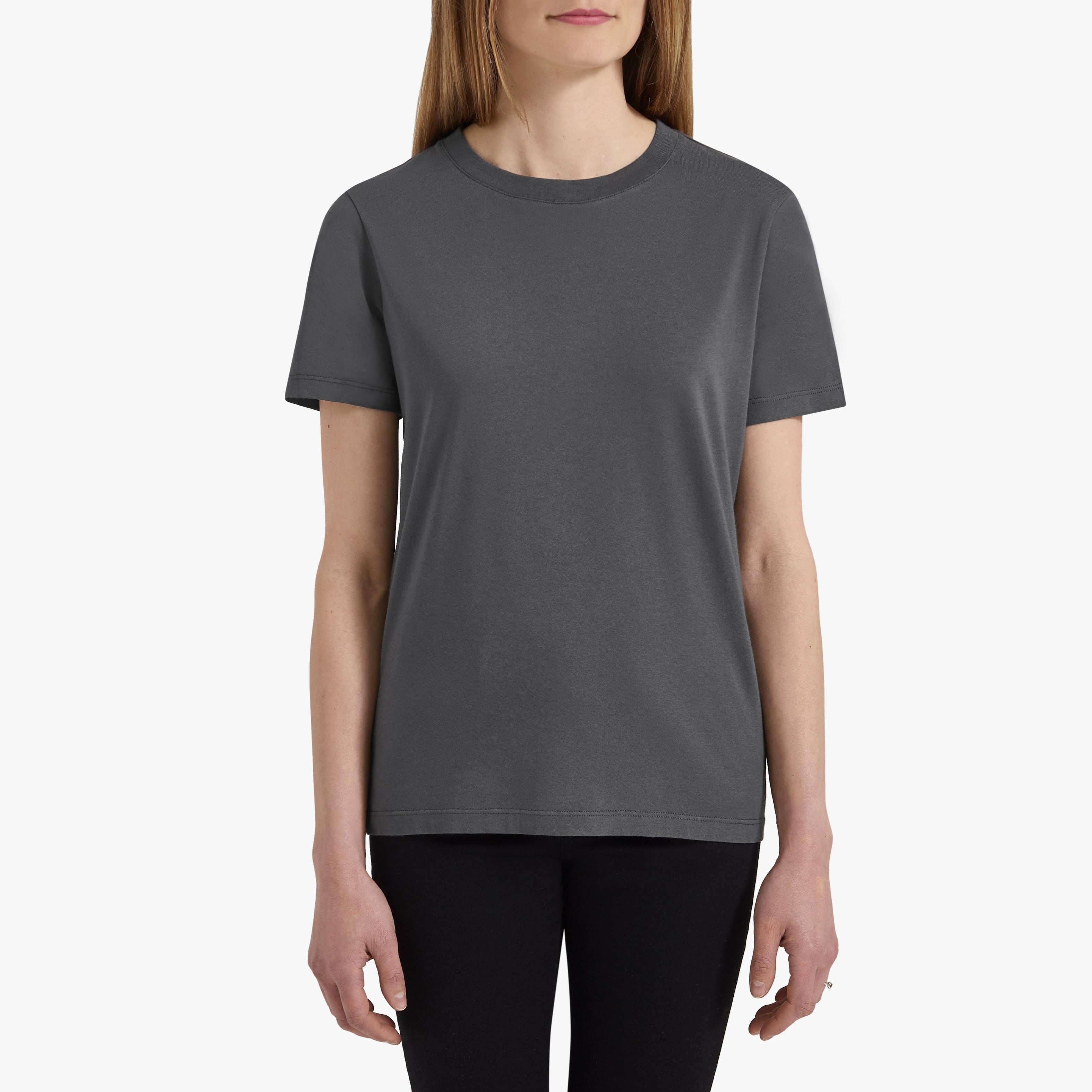 Plain grey hot sale t shirt womens