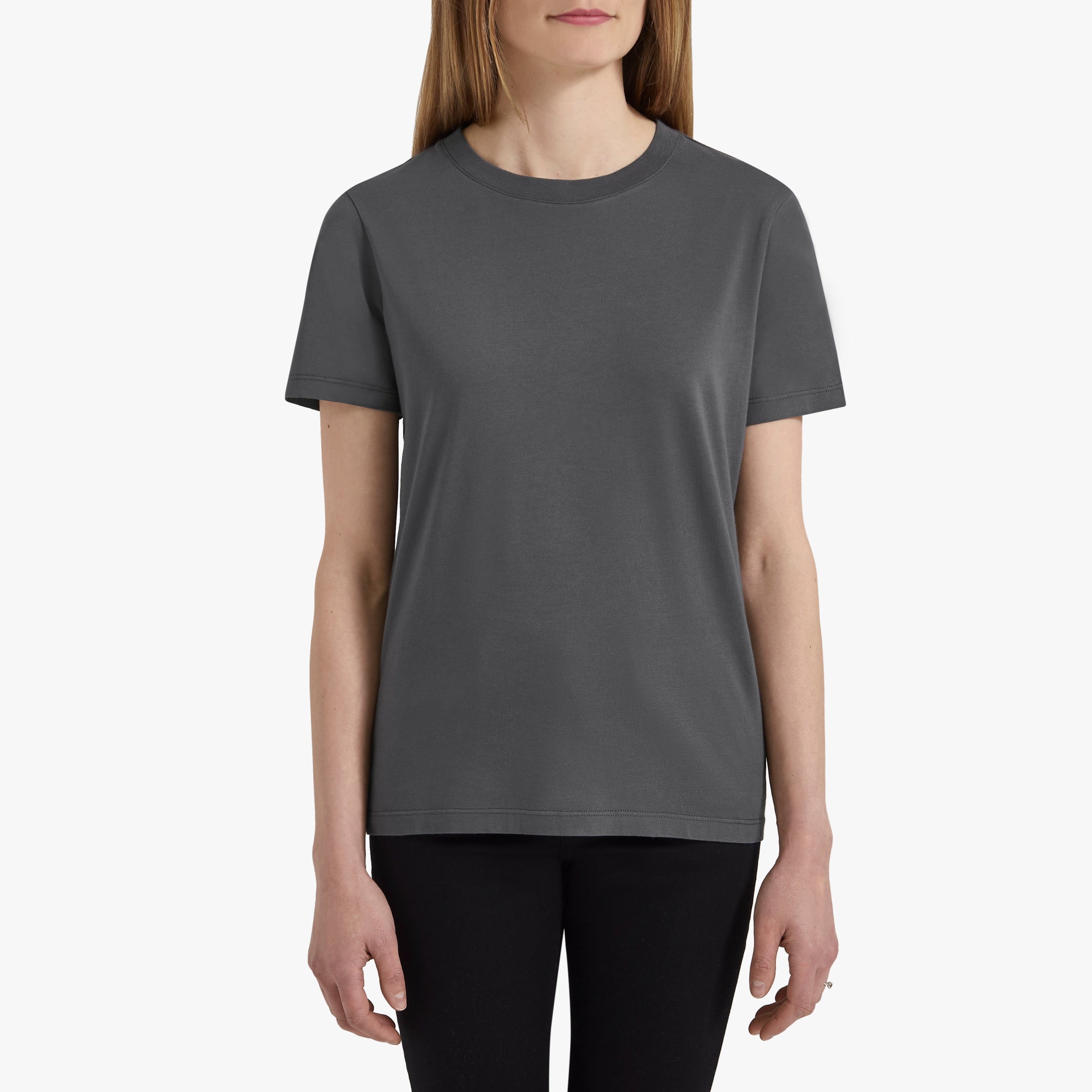 Supima® Cotton T-Shirt Womens Steel