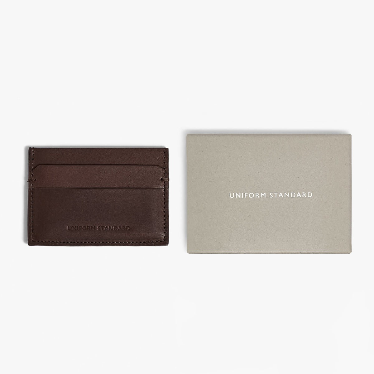 Leather Cardholder Espresso - UNIFORM STANDARD